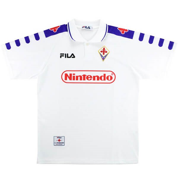 Tailandia Camiseta Fiorentina FILA 2ª Kit Retro 1998 1999 Blanco